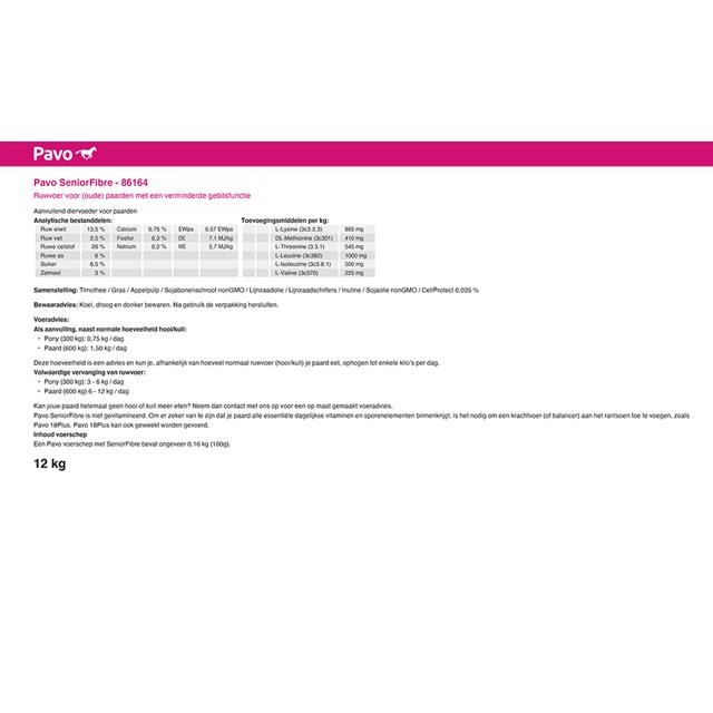 Pavo SeniorFibre 