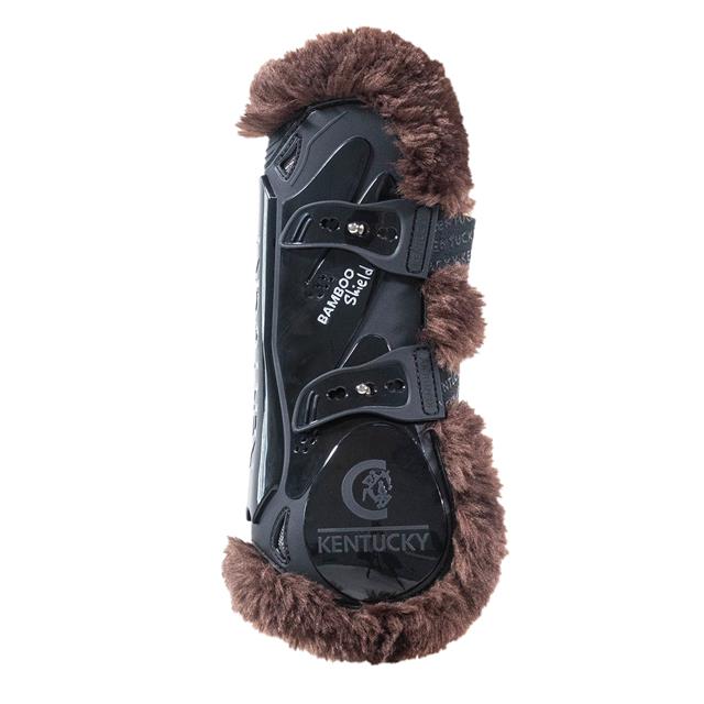 Peesbeschermers Kentucky Vegan Wol Bamboo Elastic Zwart-bruin