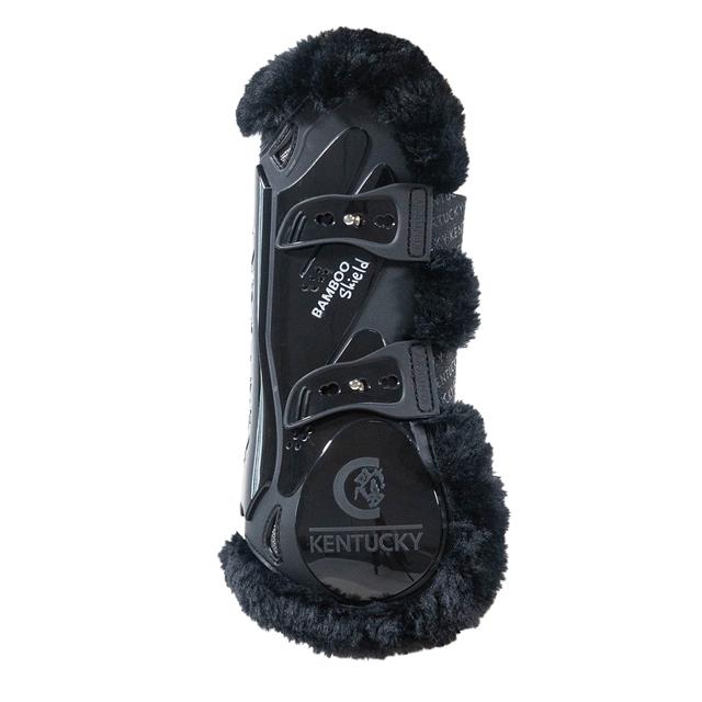 Peesbeschermers Kentucky Vegan Wol Bamboo Elastic Zwart-zwart