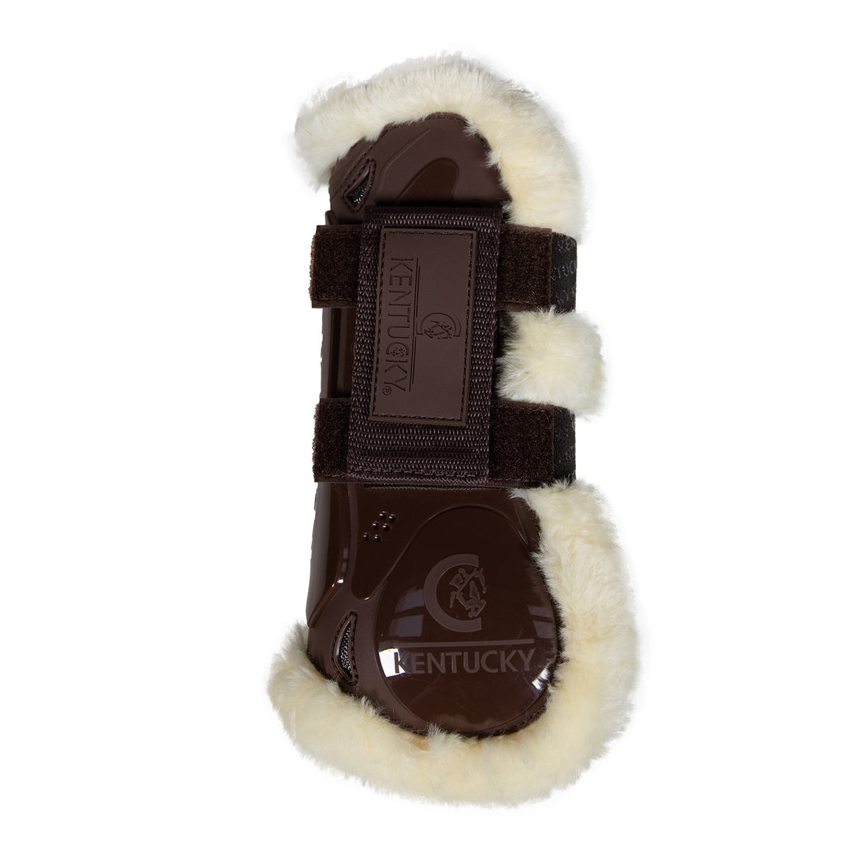 Peesbeschermers Kentucky Vegan Wol Velcro Bruin, M in bruin