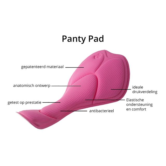 Performance Panty Derriere Equestrian Padded Zwart