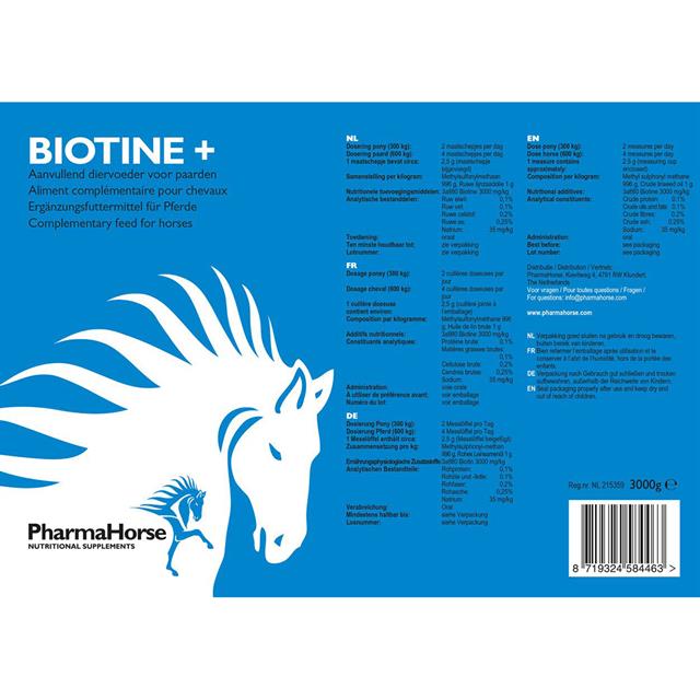 PharmaHorse Biotine+ Overige