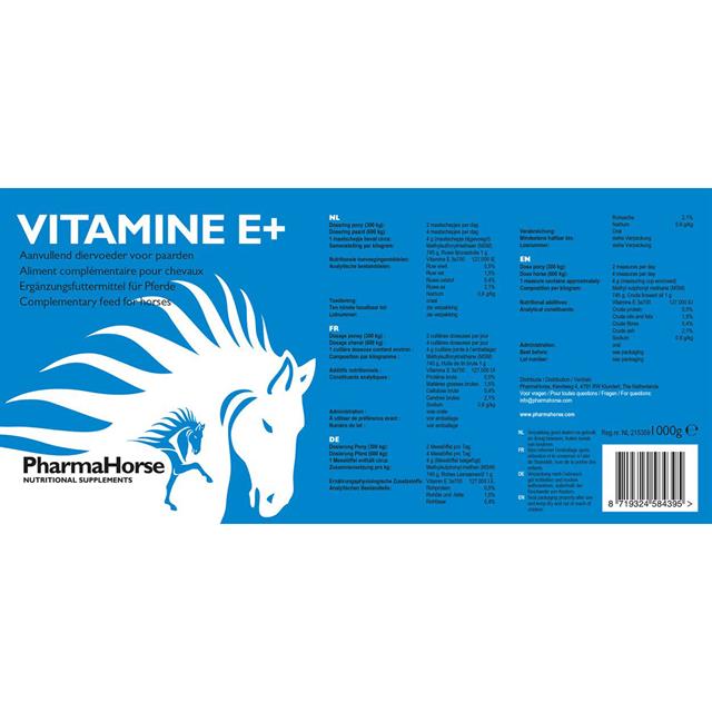 PharmaHorse Vitamine E+ Overige