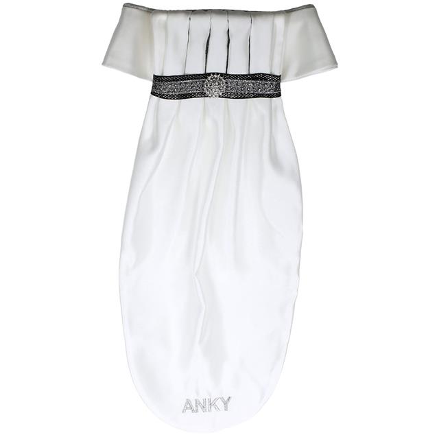 Plastron Anky Pleated Crown Wit