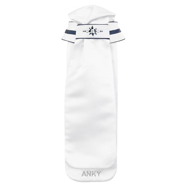 Plastron Anky Stone-Deluxe Wit-blauw