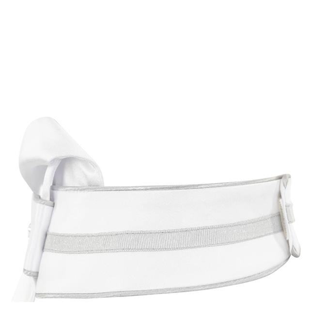 Plastron Anky Stone-Deluxe Wit-zilver