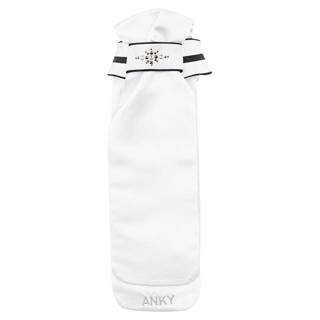 Plastron Anky Stone-Deluxe Wit-zwart