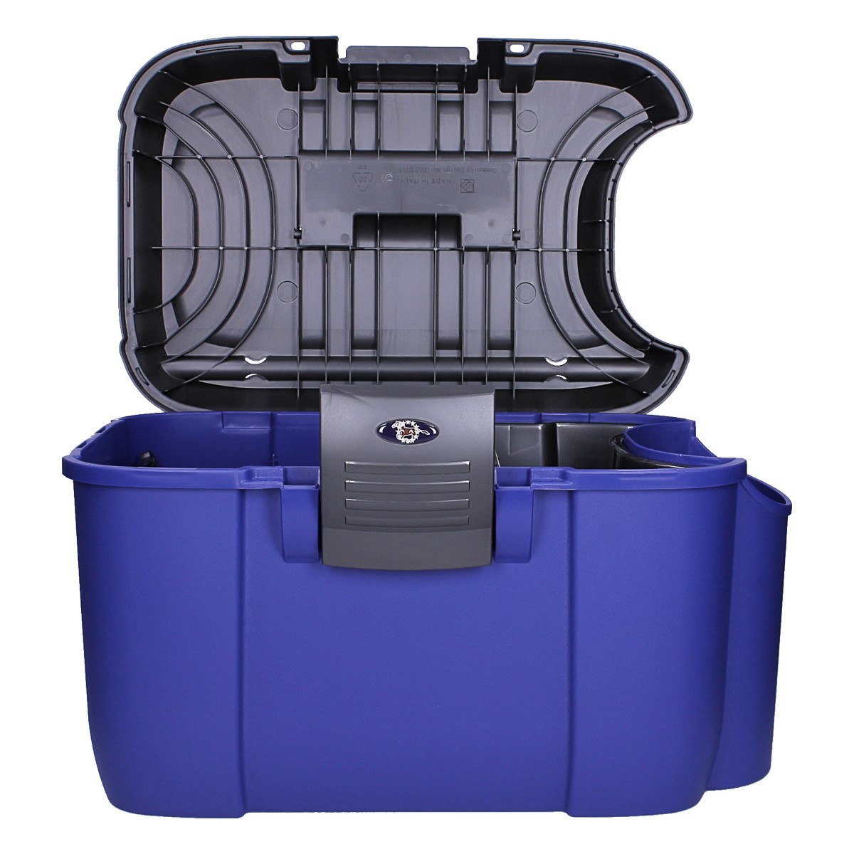 Poetsbox Mila in blauw/zwart