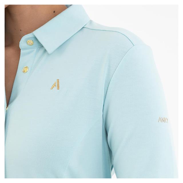 Polo ANKY Longsleeve Flex Lichtblauw
