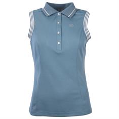 Polo Anky Mouwloos Glitter Blauw