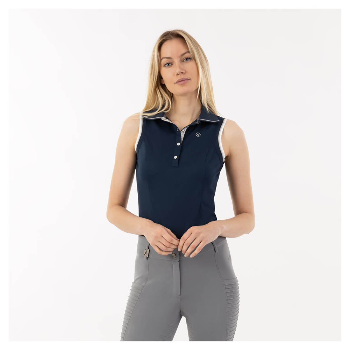Polo Anky Sleeveless Donkerblauw, XL in donkerblauw