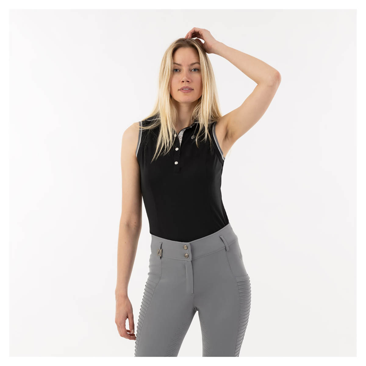 Polo Anky Sleeveless Zwart, S in zwart