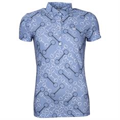 Polo Ariat Motif Blauw