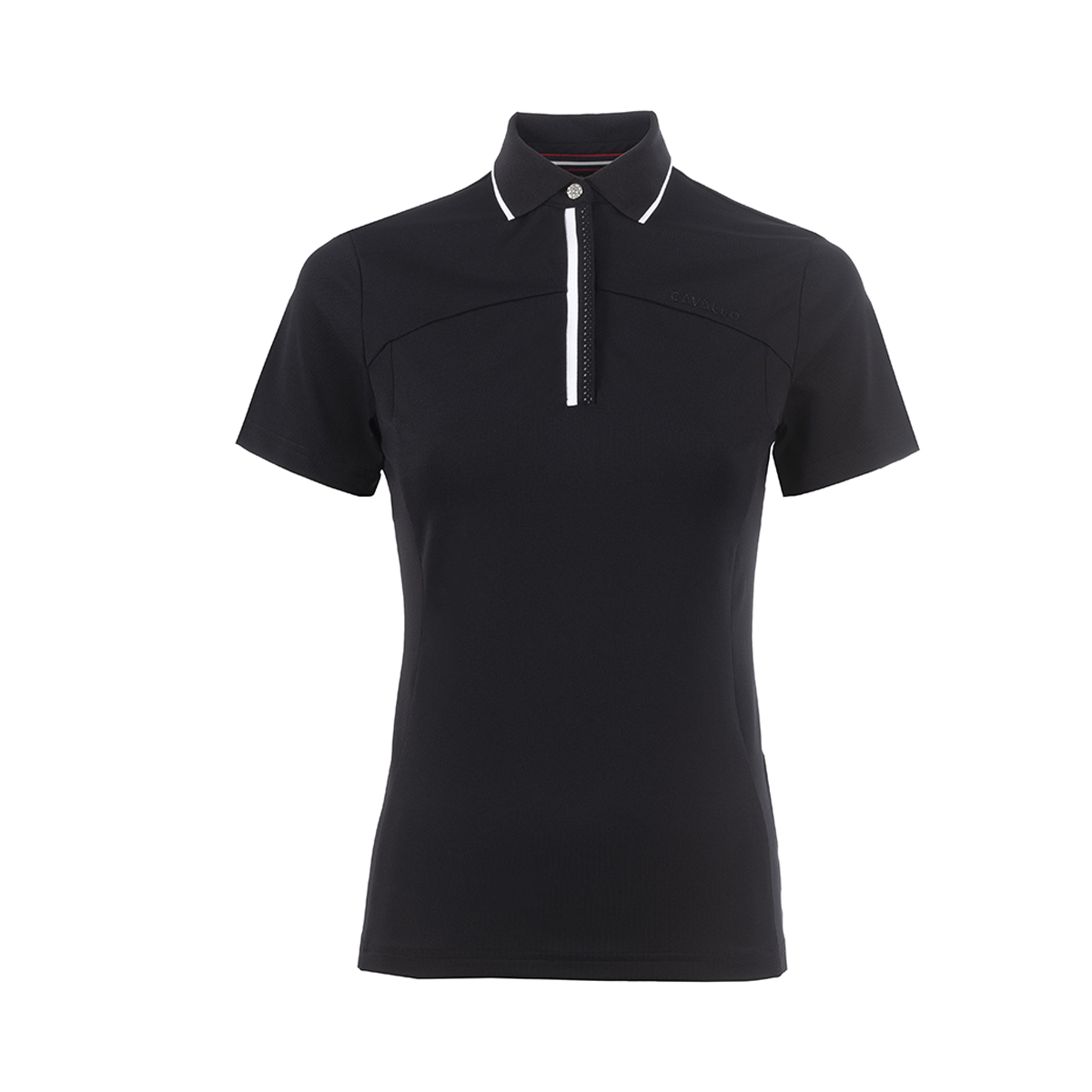 Polo Cavallo Cavalpique Zwart, 36 in zwart