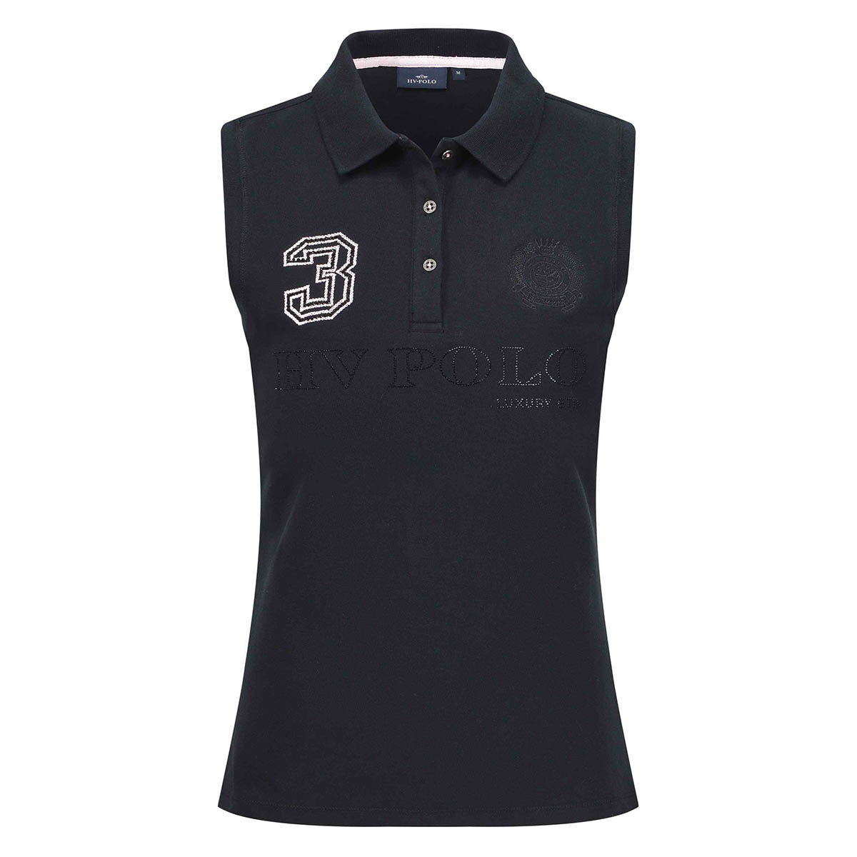 Polo Hv Polo Hvpfavouritas Luxury Sleeveless Zwart, L in zwart