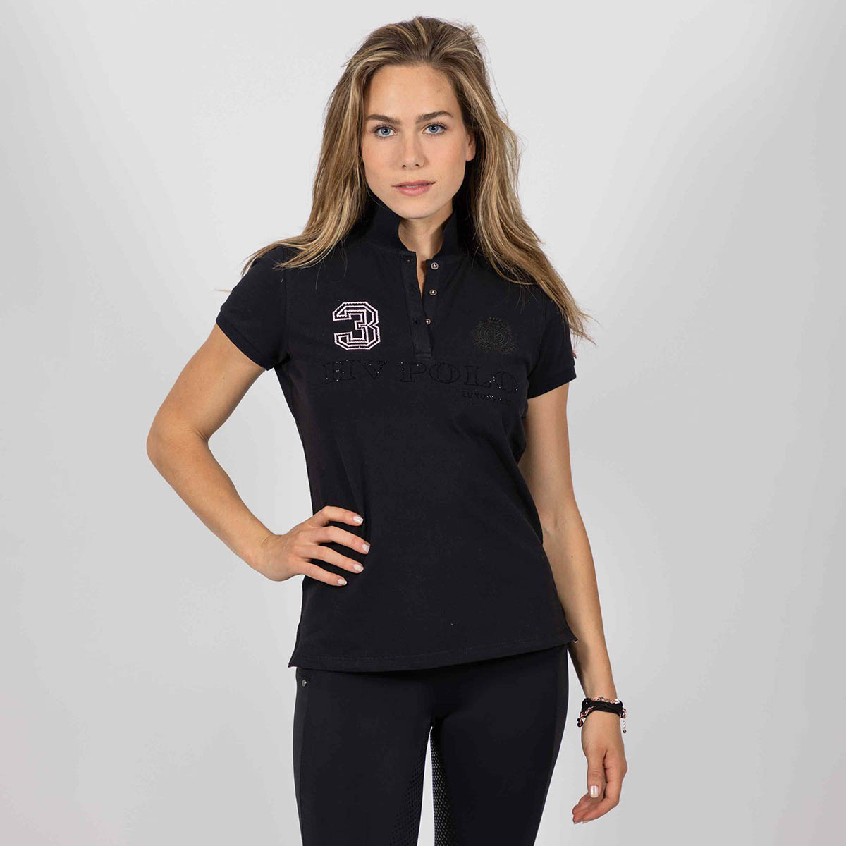 Polo Hv Polo Hvpfavouritas Luxury Zwart, L in zwart
