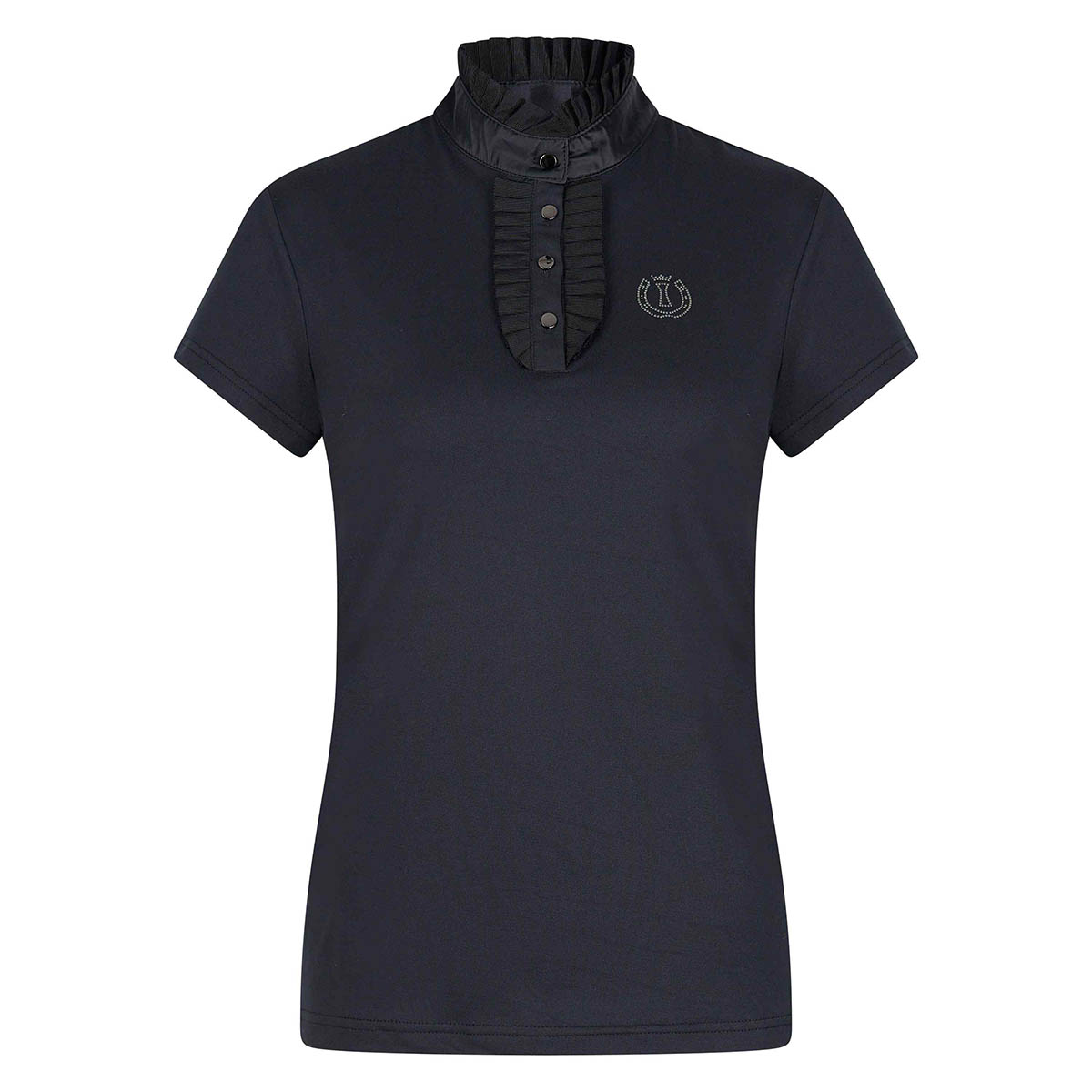 Polo Imperial Riding Irhtriumph Zwart, L in zwart