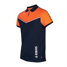 Polo KNHS Heren Donkerblauw-oranje