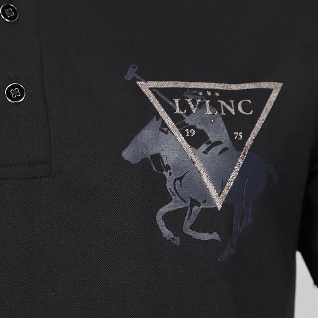 Polo La Valencio LVQuazar Men Zwart