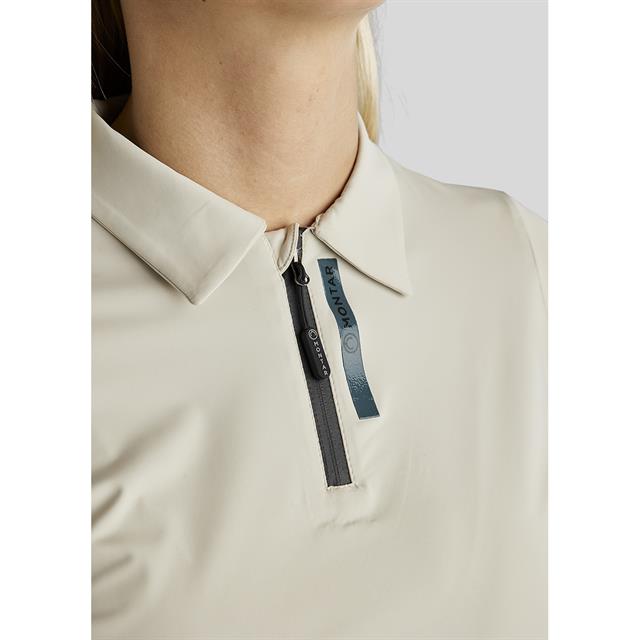 Polo Montar MOStella Mesh Contrast Stated Beige