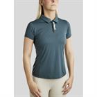 Polo Montar MOStella Mesh Contrast Stated Middenblauw