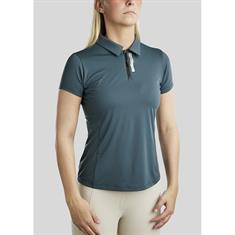 Polo Montar MOStella Mesh Contrast Stated Middenblauw