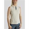 Polo Montar MOStella Mesh Contrast Stated Mouwloos Beige