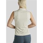 Polo Montar MOStella Mesh Contrast Stated Mouwloos Beige
