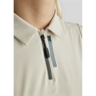 Polo Montar MOStella Mesh Contrast Stated Mouwloos Beige