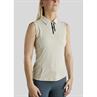 Polo Montar MOStella Mesh Contrast Stated Mouwloos Beige