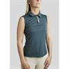 Polo Montar MOStella Mesh Contrast Stated Mouwloos Middenblauw