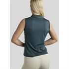 Polo Montar MOStella Mesh Contrast Stated Mouwloos Middenblauw