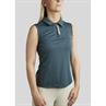 Polo Montar MOStella Mesh Contrast Stated Mouwloos Middenblauw