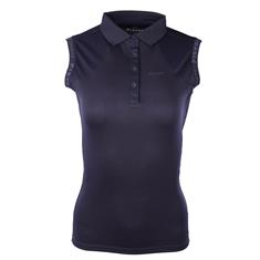 Polo Pikeur Sports Mouwloos Donkerblauw