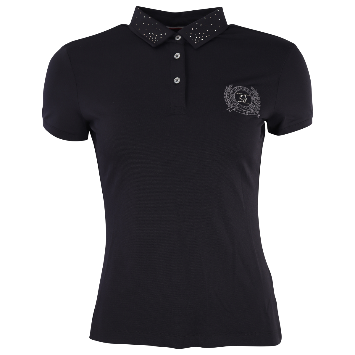 Polo Tommy Hilfiger Performance Thrhinestone Zwart, S in zwart