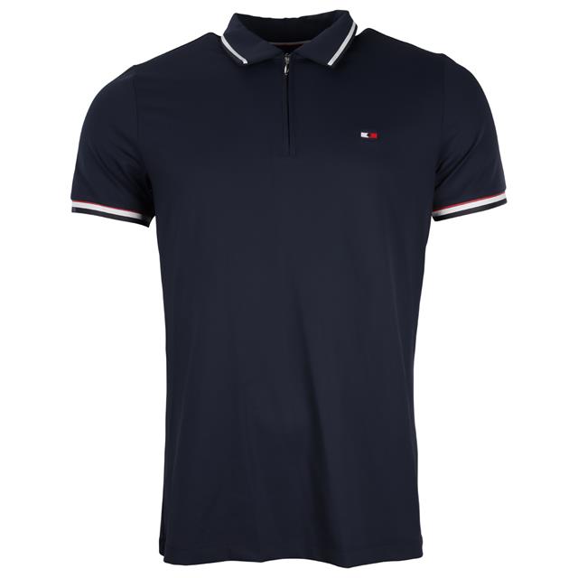 Polo Tommy Hilfiger Performance Zip Men Donkerblauw