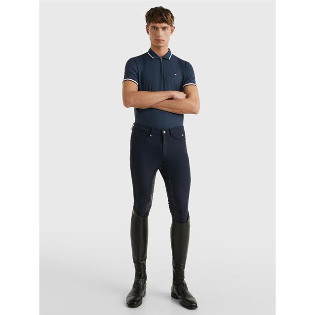 Polo Tommy Hilfiger Performance Zip Men Donkerblauw