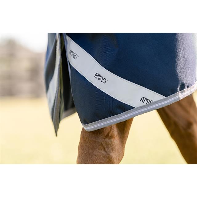 Regendeken Horseware Amigo 1200D 50gr Donkerblauw-grijs