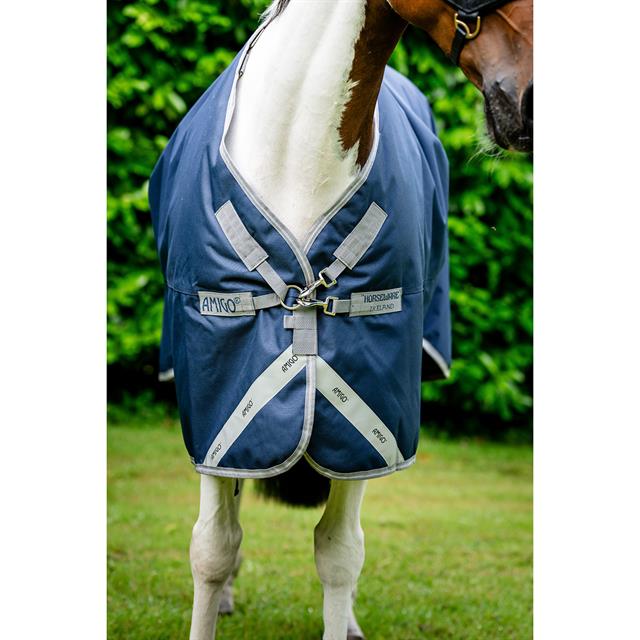 Regendeken Horseware Amigo 1200D XL 0gr Donkerblauw-grijs