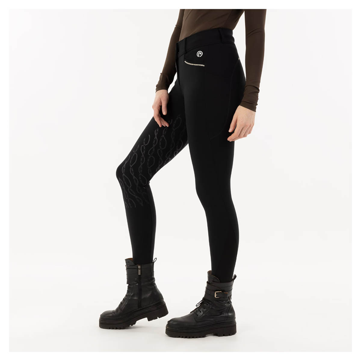 Rijbroek Anky Galtic Full Grip Zwart, 38 in zwart