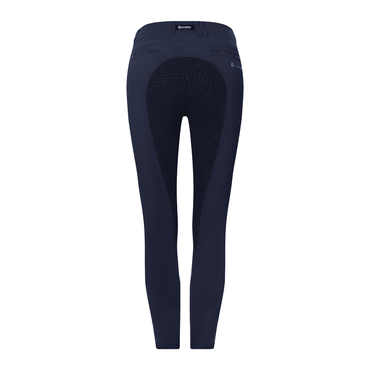 Rijbroek Cavallo Cavalceline X Full Grip Donkerblauw, 38 in donkerblauw