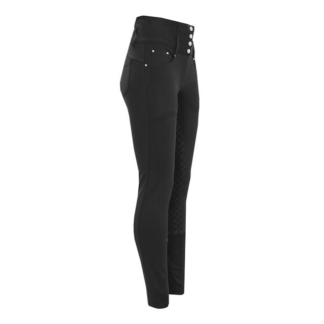 Rijbroek Epplejeck EJTioga High Waist Full Grip Zwart