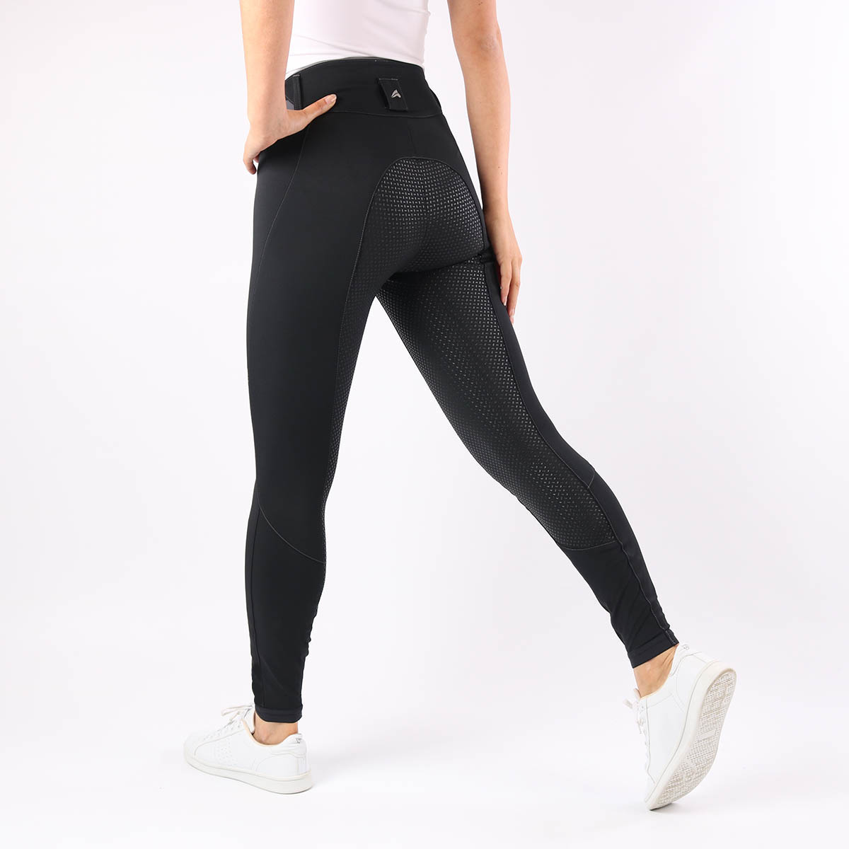 Rijbroek Euro-star Equitation Queen Full Grip Zwart, 34 in zwart
