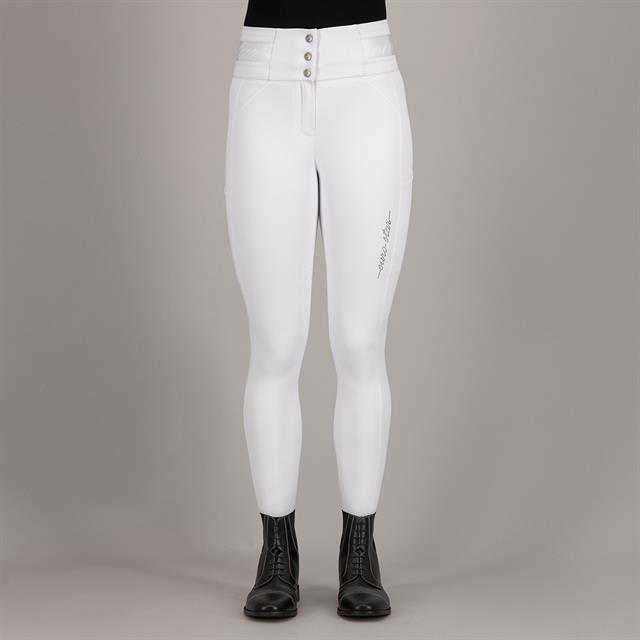 Rijbroek euro-star ESAthletic Luxe Full Grip Wit