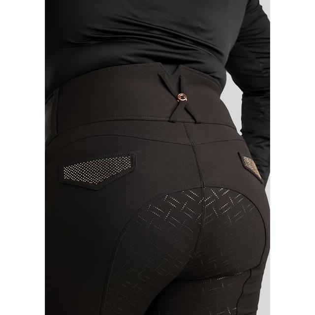 Rijbroek Montar Briella Rosegold Full Grip Zwart
