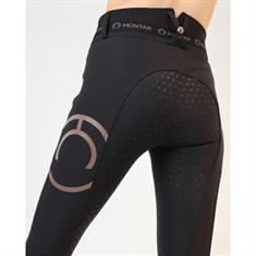 Rijbroek Montar Gudrun Yati Highwaist Full Grip Zwart