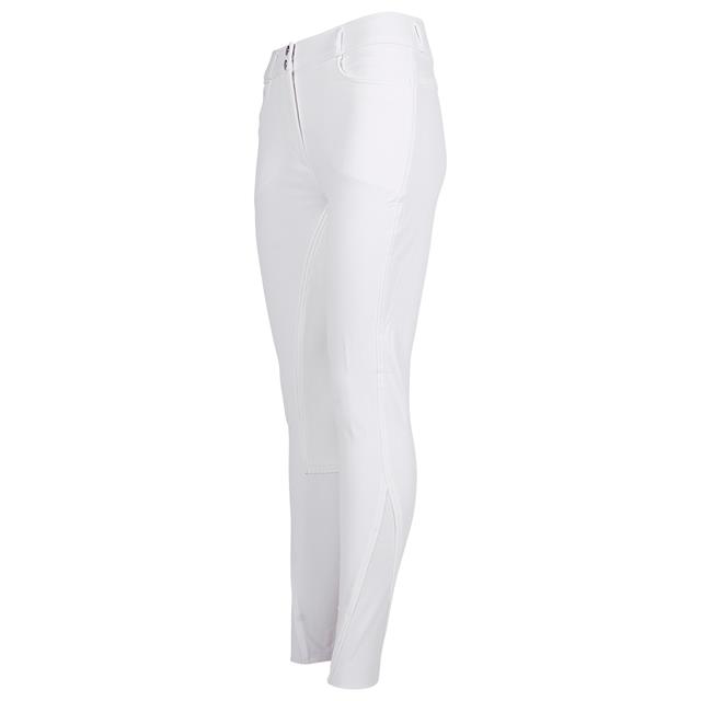 Rijbroek Montar Highwaist Leer Wit