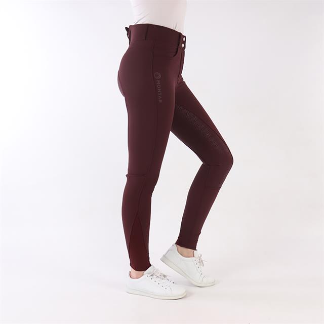 Rijbroek Montar Highwaist Megan 2.0 Full Grip Donkerrood