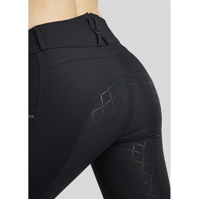 Rijbroek Montar MOMaggie Gun Metal Full Grip Zwart