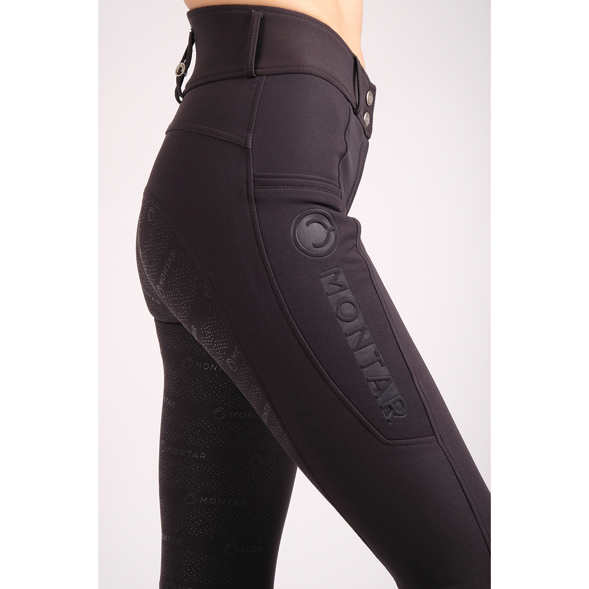 Rijbroek Montar Nola Yati Full Grip Zwart, 36 in zwart